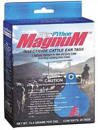 Y-Tex, Python Magnum, Insecticide Fly Tags, 20/Box - Augusta Cooperative  Farm Bureau, Inc.
