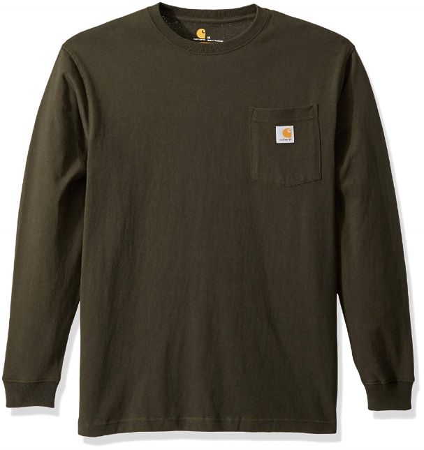 Carhartt, Men's Workwear Long-Sleeve Shirt, Peat